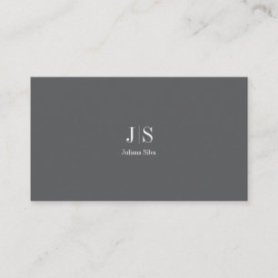 QR Code Simple Modern Minimal Grey Instagram Business Card