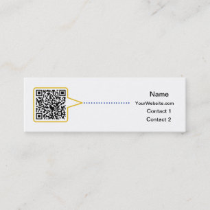 QR Code Skinny Business Card