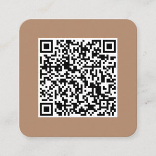 QR code-Social Media-Modern-Simple-Professional Sq Square Business Card