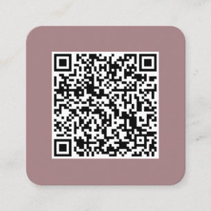 QR code-Social Media-Modern-Simple-Professional Sq Square Business Card