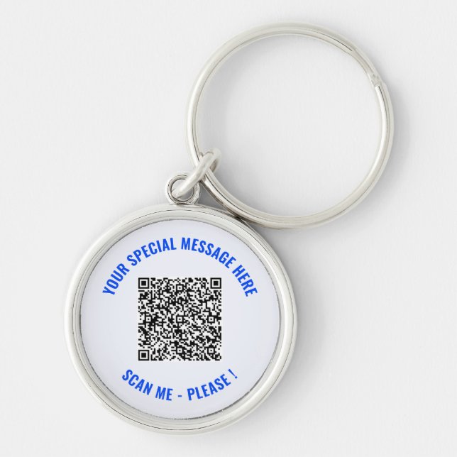 QR Code Special Message Surprise Keychain (Front)