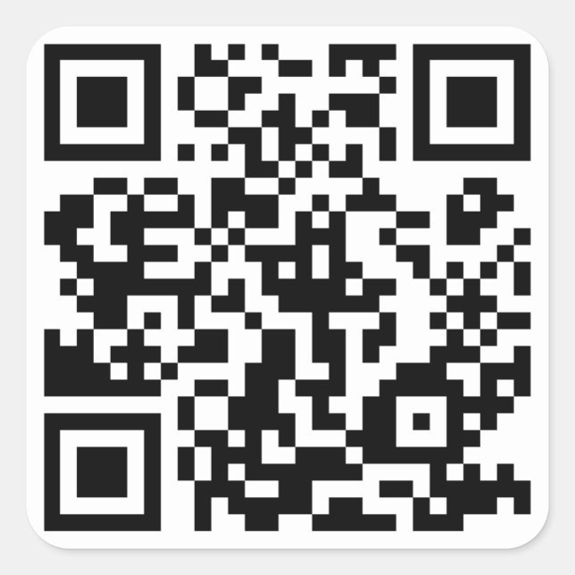 QR Code Square Sticker (Front)