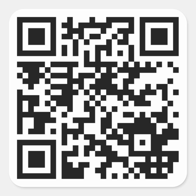QR Code Square Sticker (Front)