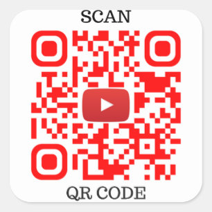 QR Code Square Sticker