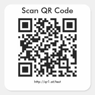 QR code sticker