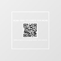 qr code store front sticker - scan me