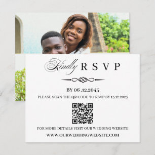 QR Code Template Celtic Knot Wedding RSVP Card