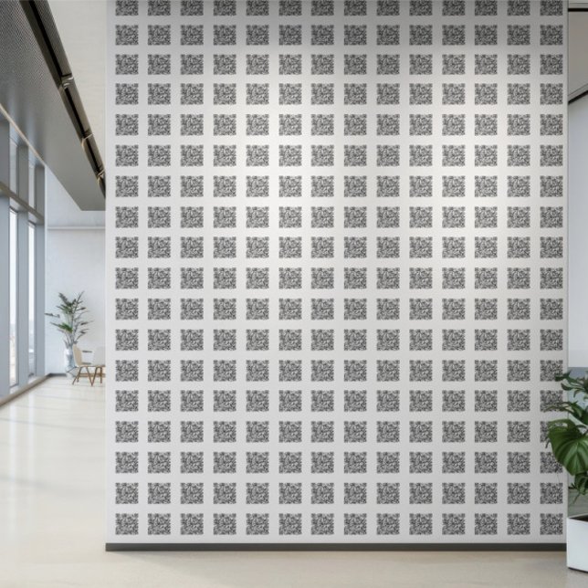 QR Code Template Personalised URL Unique Wallpaper (QR Code Template Personalized URL Unique Wallpaper by Ricaso. Business QR Code wallpaper rolls)