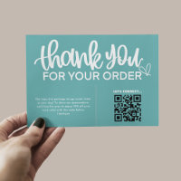 QR Code Thank For Your Purchase Package Insert