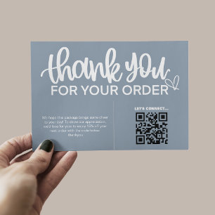 QR Code Thank For Your Purchase Package Insert