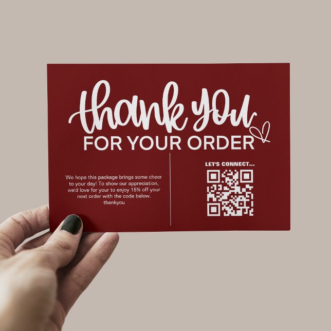 QR Code Thank For Your Purchase Package Insert (Creator Uploaded)