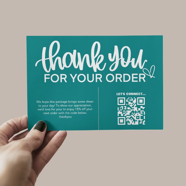 QR Code Thank For Your Purchase Package Insert (Creator Uploaded)