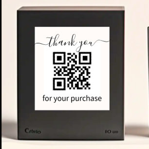 QR code thank you for your purchase Self-inking Stamp