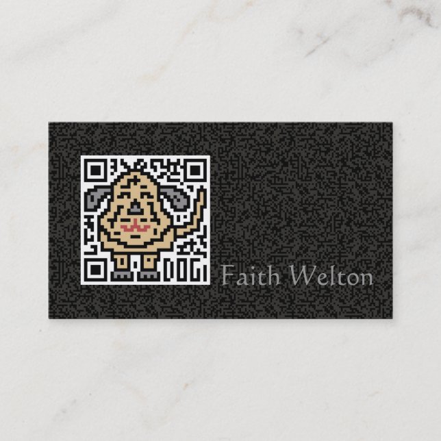 QR Code the Dog Business Card (Front)
