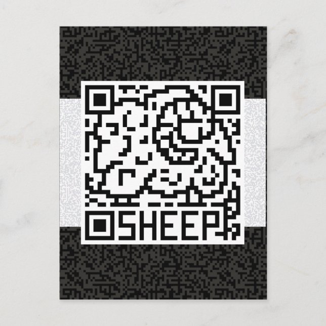 QR Code the Sheep Postcard (Front)