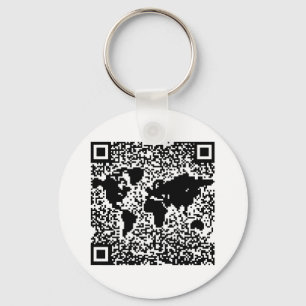 QR Code - The World Key Ring