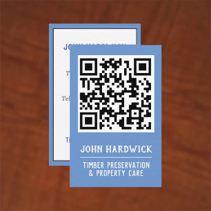 QR Code Timber Preservation & Property Care  Business Card