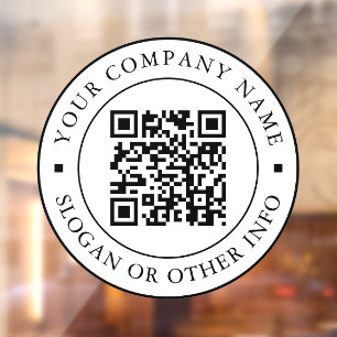 QR Code Website Link Black & White Business 