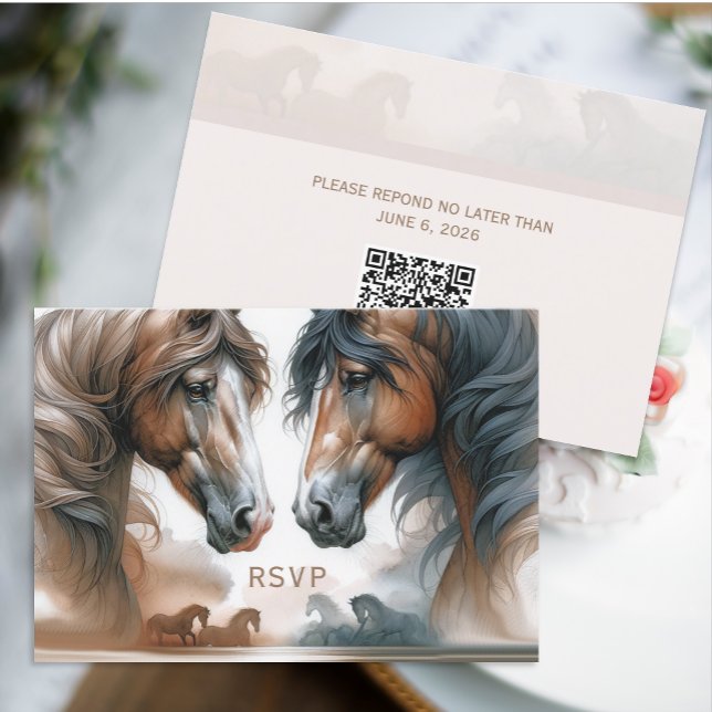 QR Code Wedding RSVP Card (Creator Uploaded)
