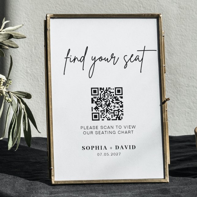 QR code wedding seating chart | find your seat (Creator Uploaded)