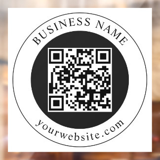 QR Code with Business Name Editable