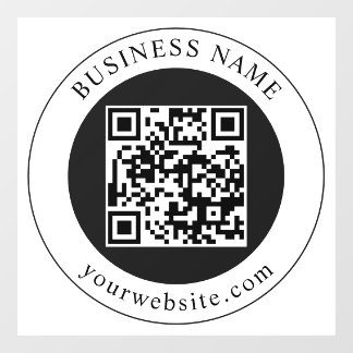 QR Code with Business Name Editable