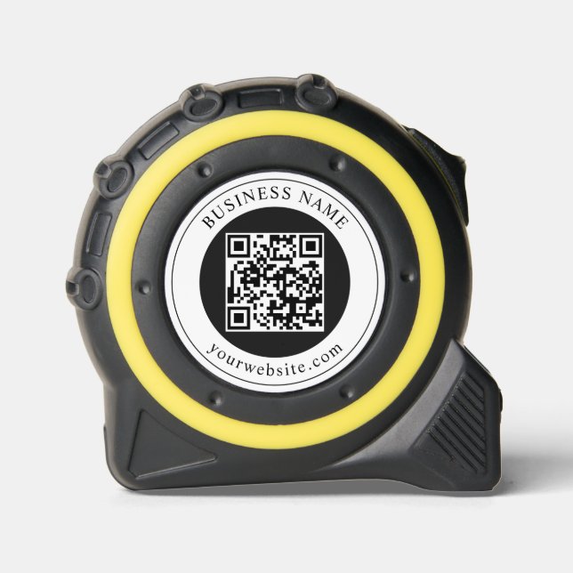 QR Code with Business Name Editable 1 (Front)