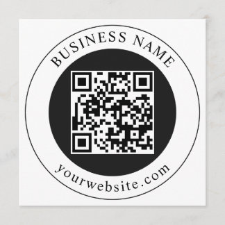 QR Code with Business Name Editable Programme