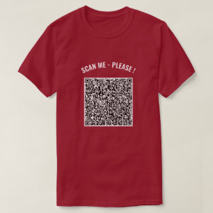 QR Code Your Scan Info Text Playful T-Shirt Gift