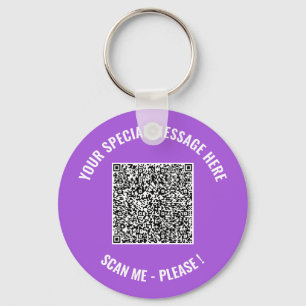 QR Code Your Surprise Message Keychain Gift 