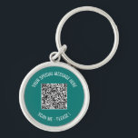 QR Code Your Text Message Surprise Keychain Gift<br><div class="desc">Choose Colours and Font - Your Special QR Code Info and Custom Text Personalised Modern Gift - Add Your QR Code - Image or Logo - photo / Text - Name or other info / message - Resize and Move or Remove / Add Elements - Image / Text with Customisation...</div>