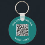 QR Code Your Text Message Surprise Keychain Gift<br><div class="desc">Choose Colors and Font - Your Special QR Code Info and Custom Text Personalized Modern Gift - Add Your QR Code - Image or Logo - photo / Text - Name or other info / message - Resize and Move or Remove / Add Elements - Image / Text with Customization...</div>