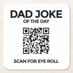 QR Dad Joke Coaster