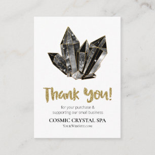 *~* QR LOGO COSMIC CRYSTAL Review THANK YOU AP8 Enclosure Card