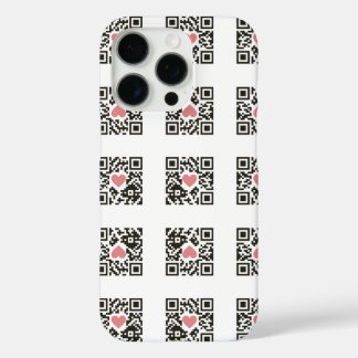 QR Love Code iPhone 16 Pro Case