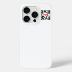 QR Love Code iPhone 15 Pro Case
