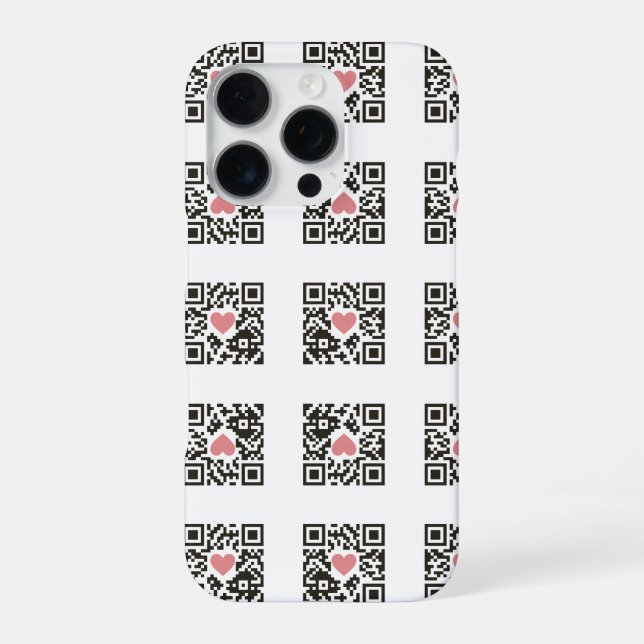 QR Love Code iPhone Case (Back)