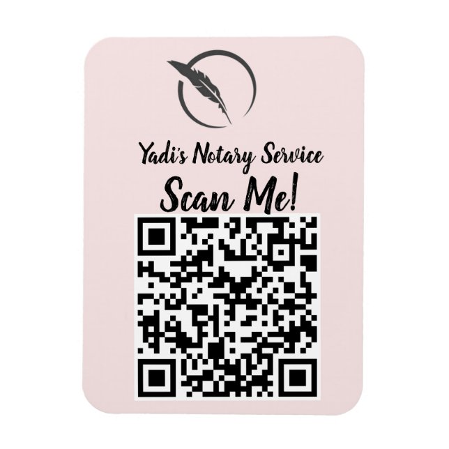 QR Magnet Car Tag  (Vertical)