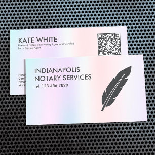 QR Notary & Loan Signing Agent Business Card