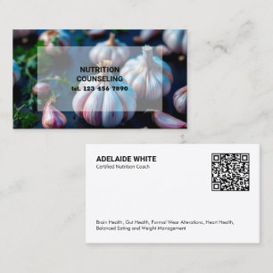 QR Nutritionist Dietician Business Card