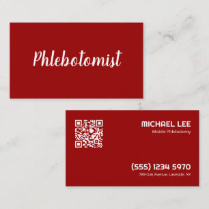 QR Phlebotomy Business Card