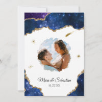 *~* QR - PHOTO - RSVP AR13 Cosmic AGATE Wedding
