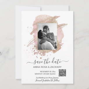 *~* QR  Photo - WEDDING SAVE the DATE Website AR6  Invitation