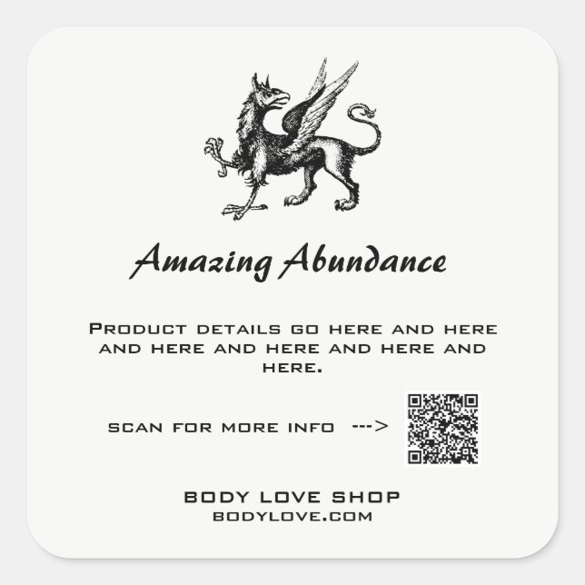 *~* QR Product Label Griffin Griffon  AP24 Simple (Front)