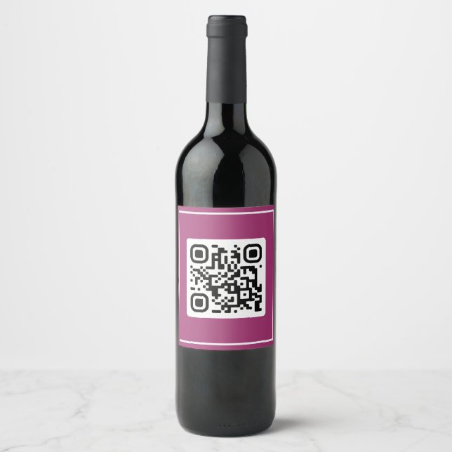 QR Proposal - Will You Marry Me? Wine Label (Front)