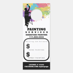 *~* QR Quote Estimate Home Exterior Painting Door Hanger