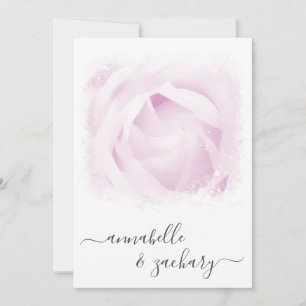 *~* QR Rose Flower + RSVP - AR8 Wedding Invitatio Invitation