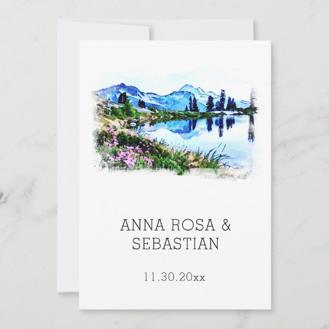 *~* QR RSVP Florence Italy Firenze AP19 Wedding  Invitation (Front)