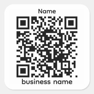 QR Sticker Template