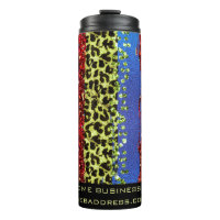 *~* QR SWAG Girly Animal Print Glitter Rainbow